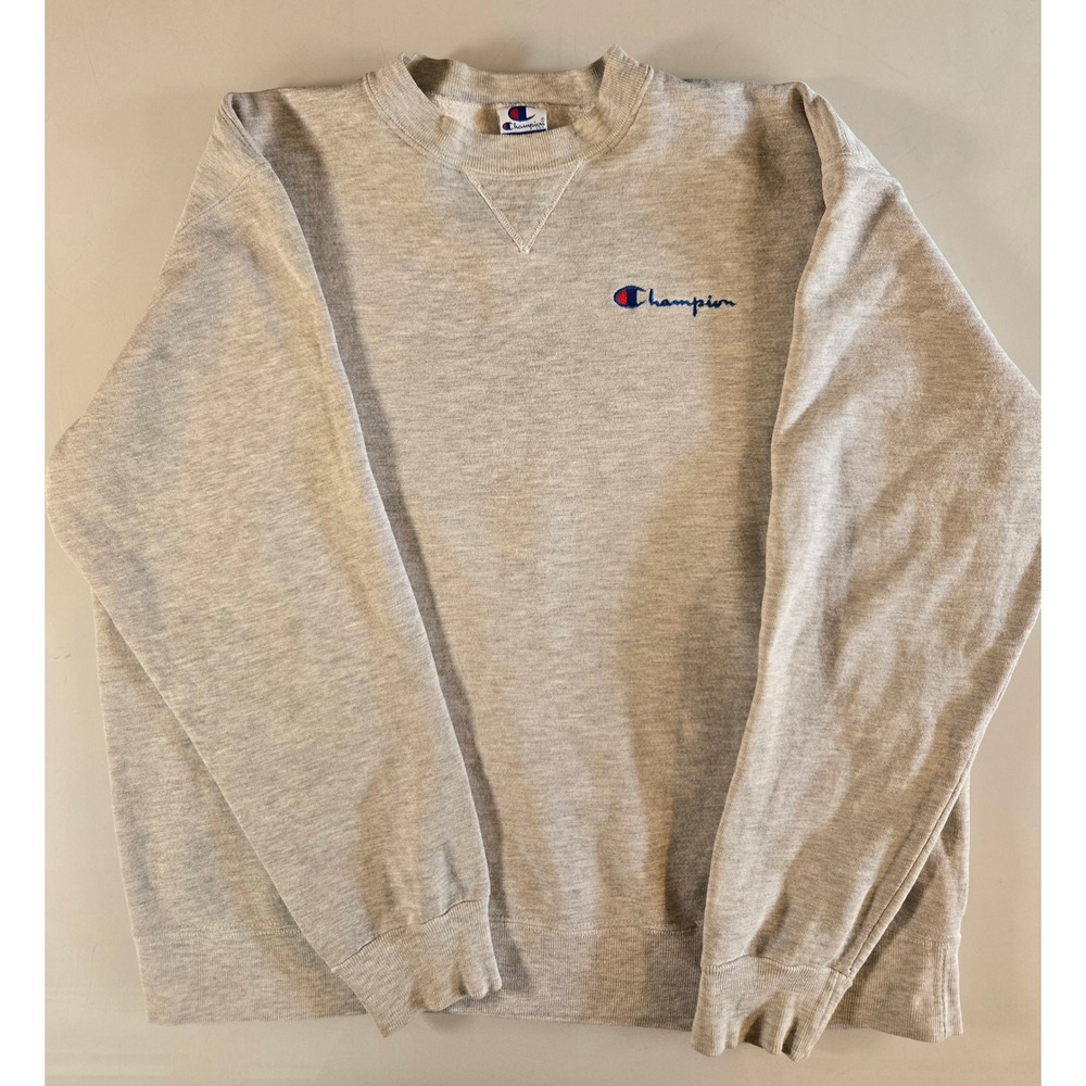 Champion Vintage Made in USA Heather Gray Crewneck Sweatshirt Mens XL
